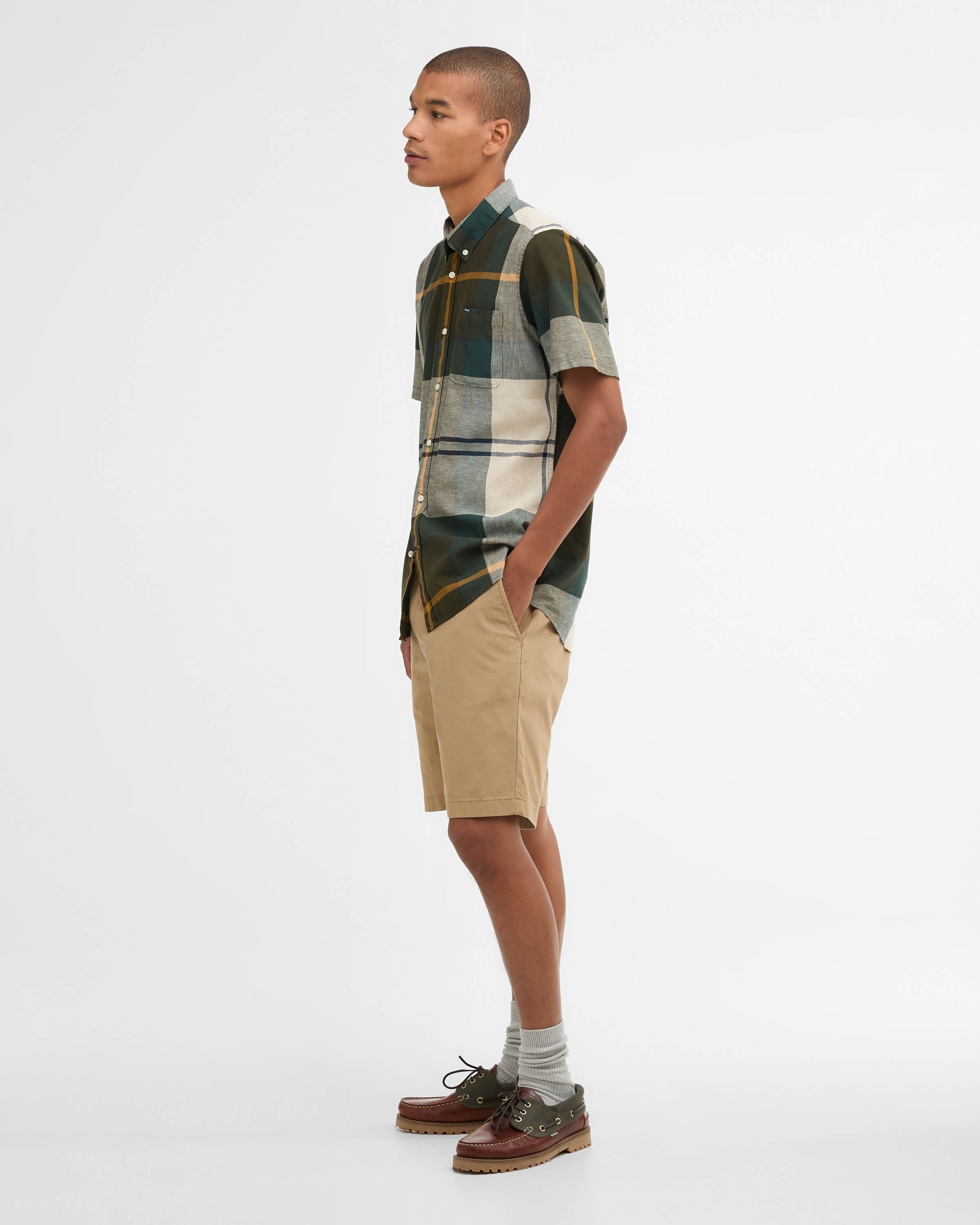 Barbour Douglas Mens Tailored Shirt - Ancient Tartan | CHO | Designer Mens Short Sleeve Shirts