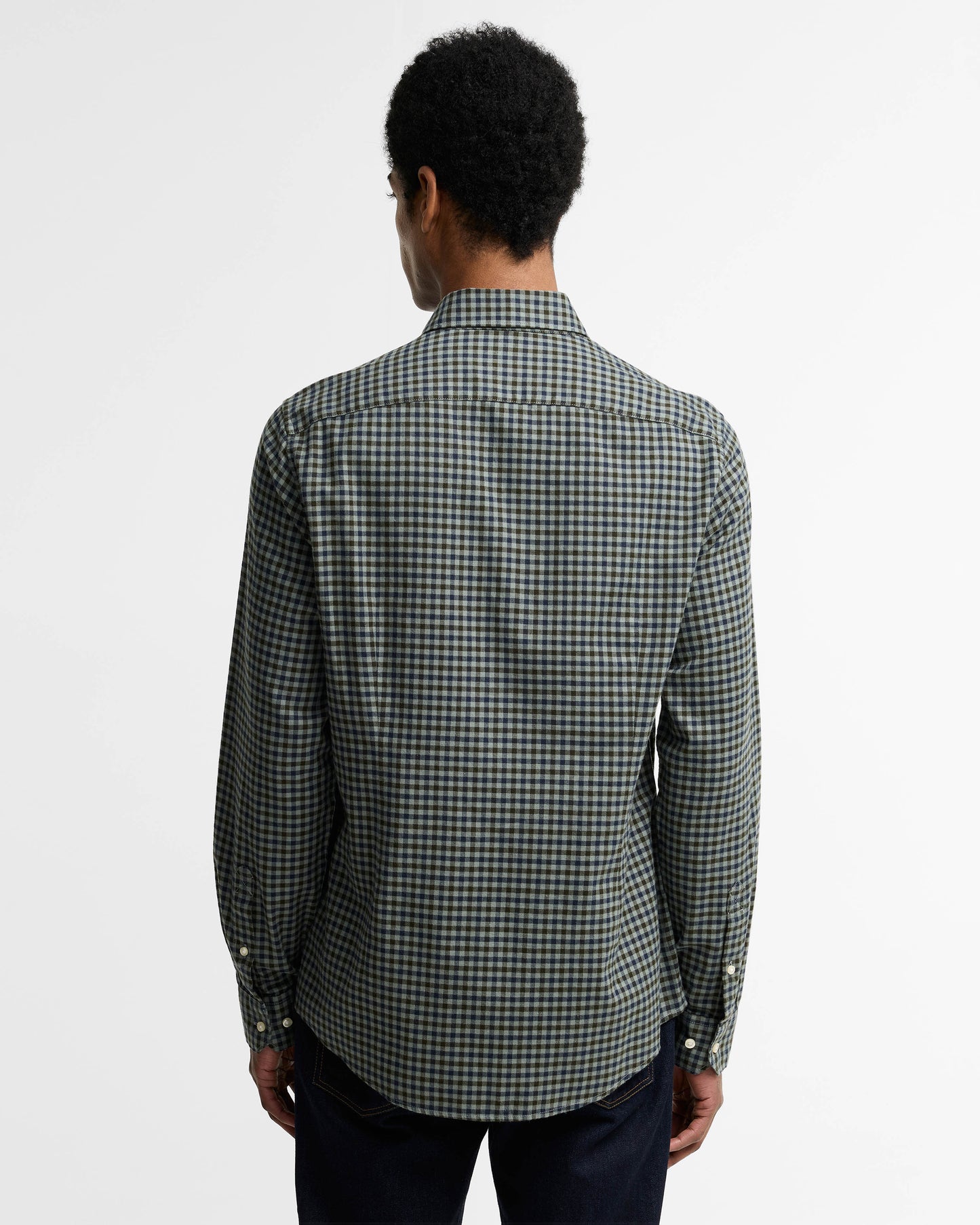 Barbour Finkle Mens Long Sleeve Tailored Fit Shirt - Agave Green | CHO | Designer Mens Long Sleeve Shirts