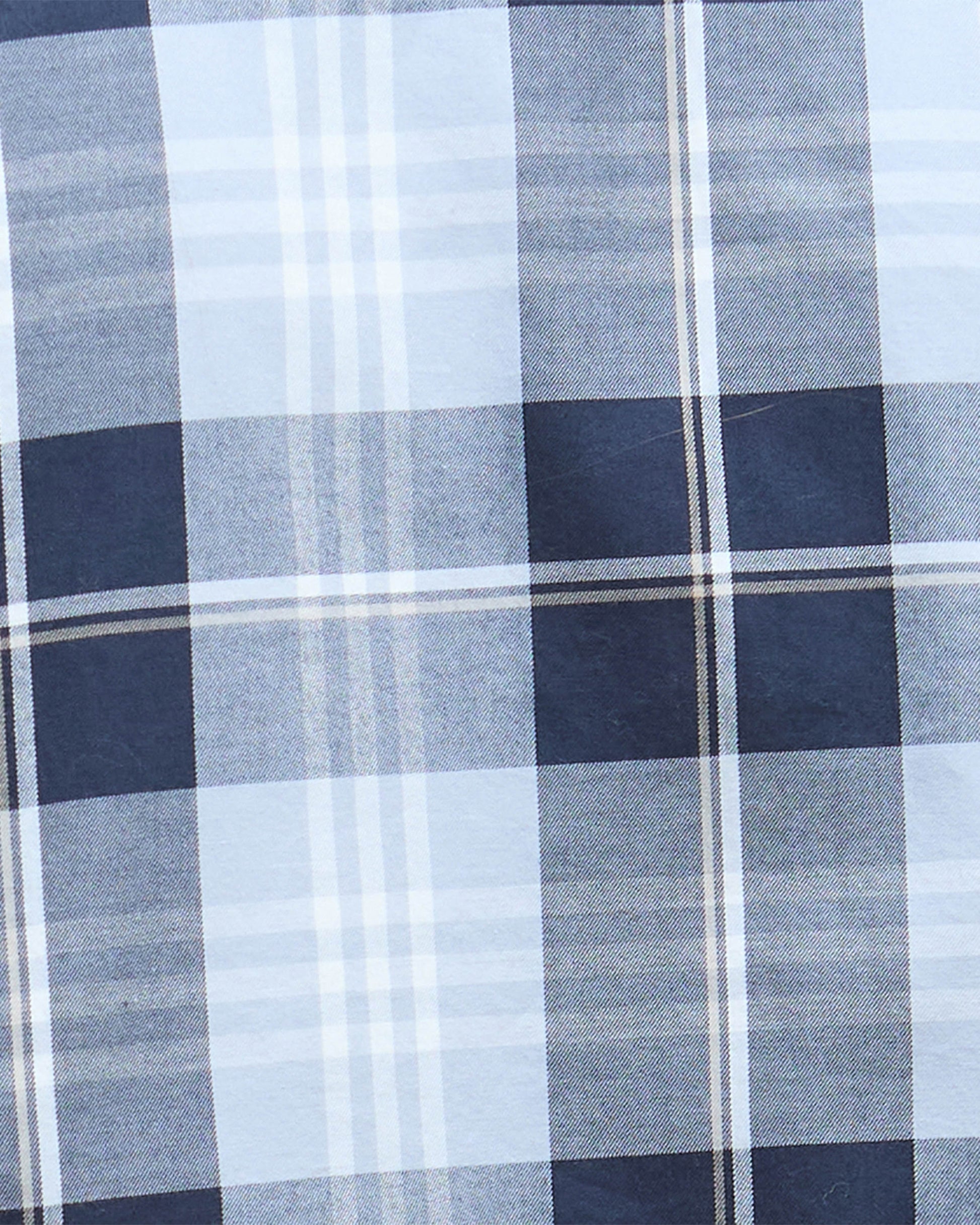 Barbour Edgar Mens Tailored Checked Shirt - Mineral Blue | CHO | Designer Mens Shirts