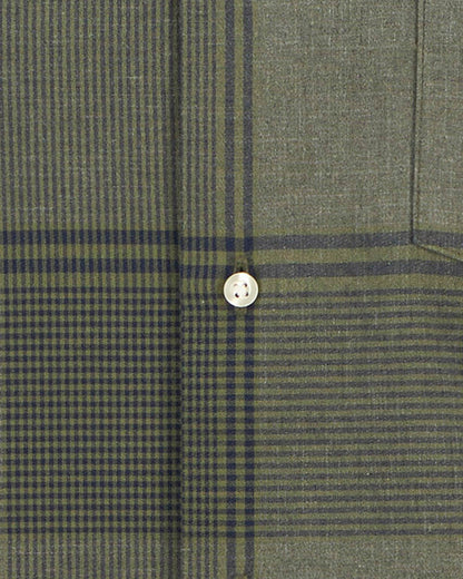 Barbour Heaney Mens Checked Tailored Shirt - Olive