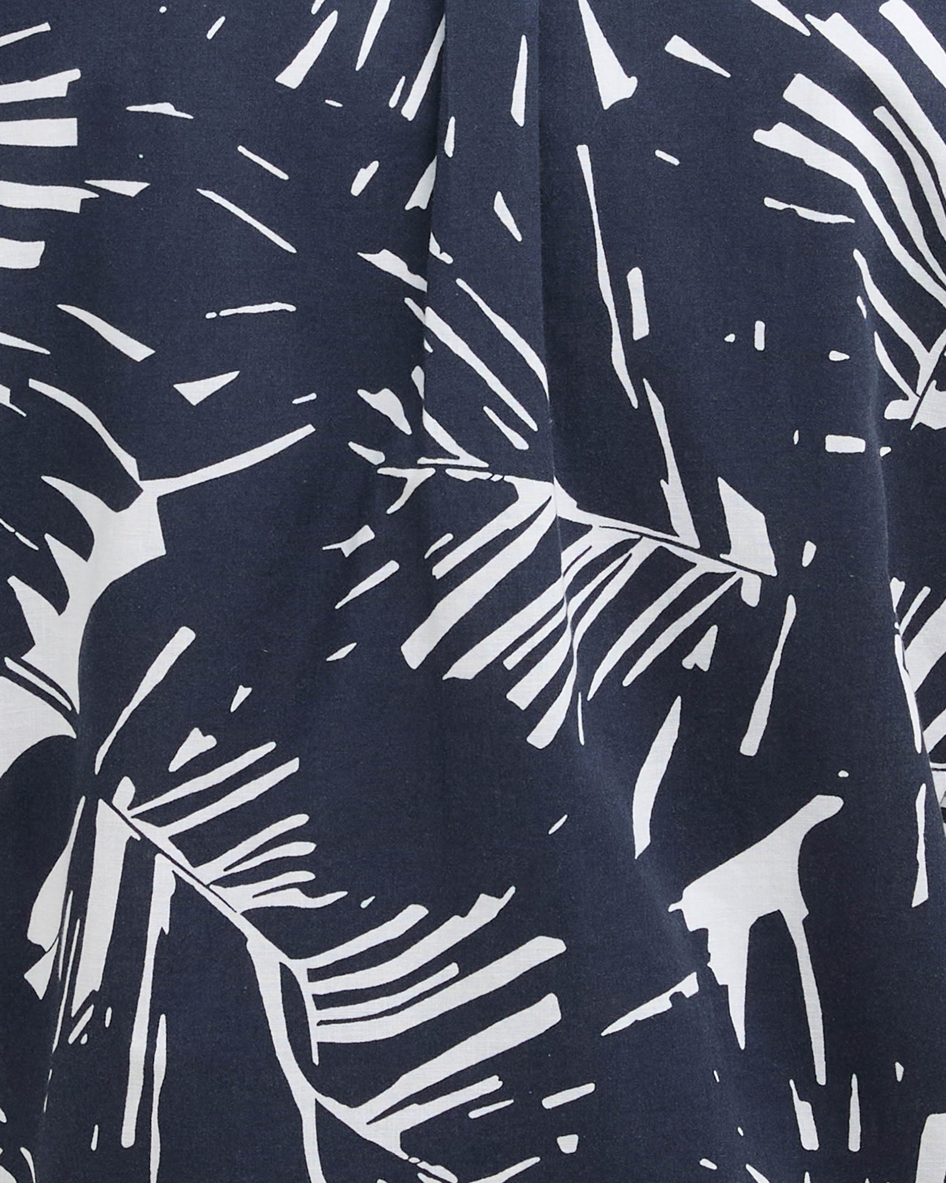 Barbour Edenwood Printed Summer Fit Mens Shirt - Navy | CHO | Designer Mens Shirts