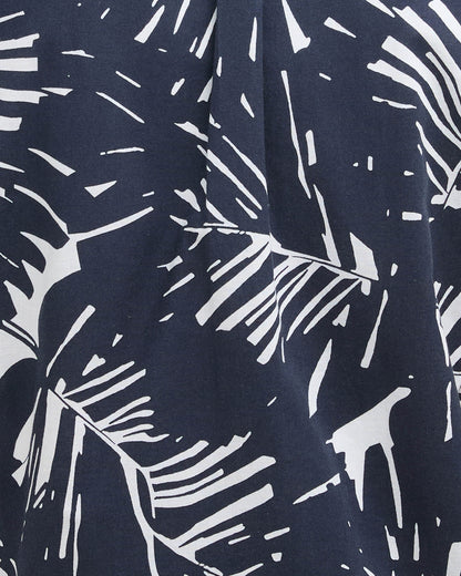 Barbour Edenwood Printed Summer Fit Mens Shirt - Navy | CHO | Designer Mens Shirts