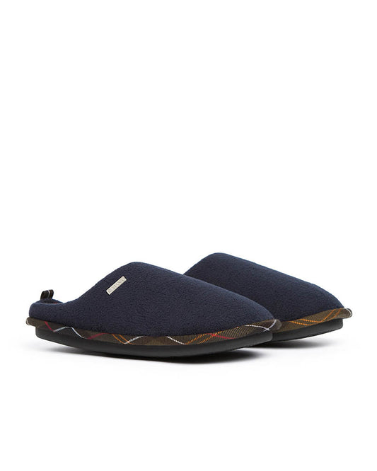 Barbour Hexham Mens Slippers - Navy