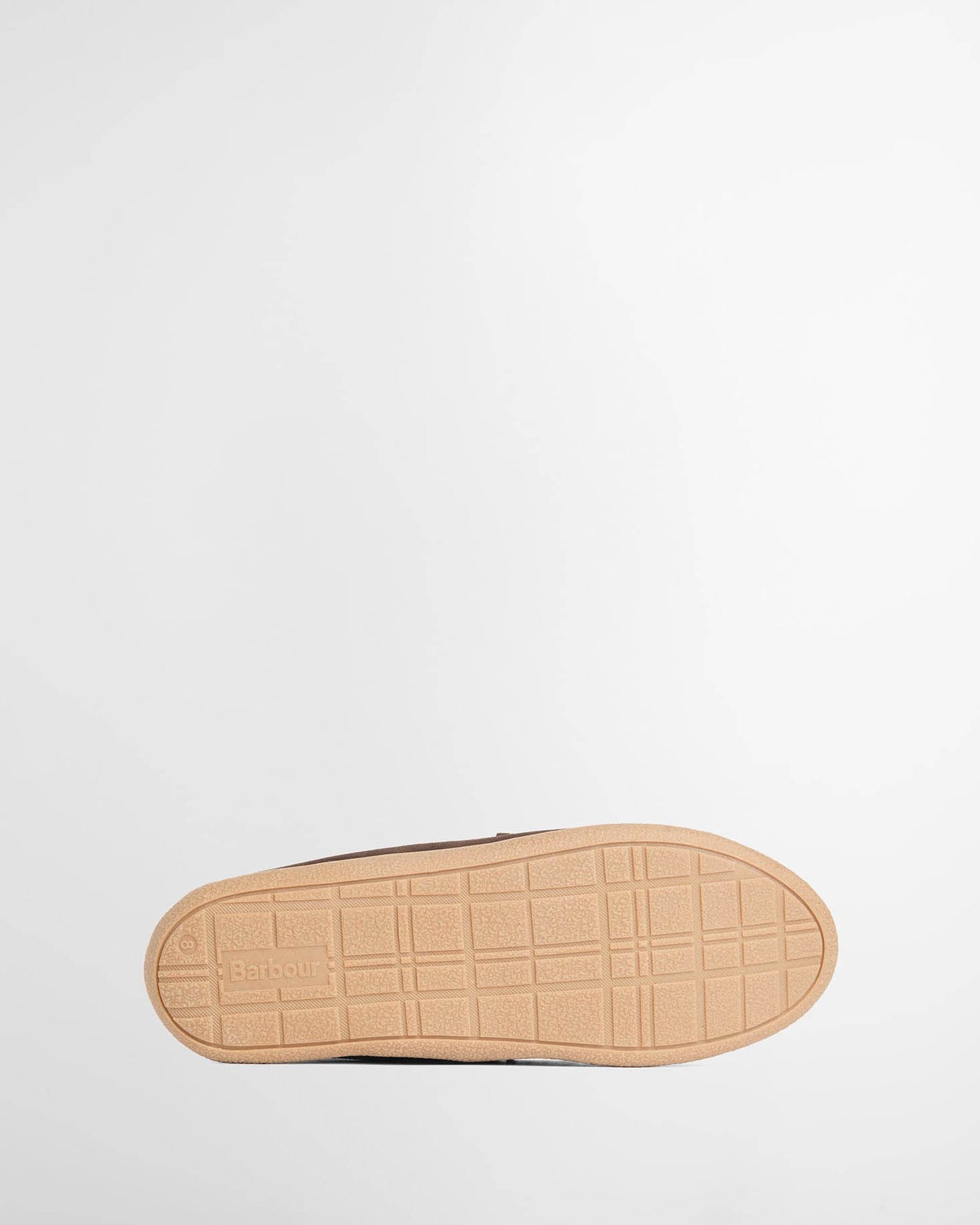 Barbour Albert Mens Slippers in Brown Suede, sole
