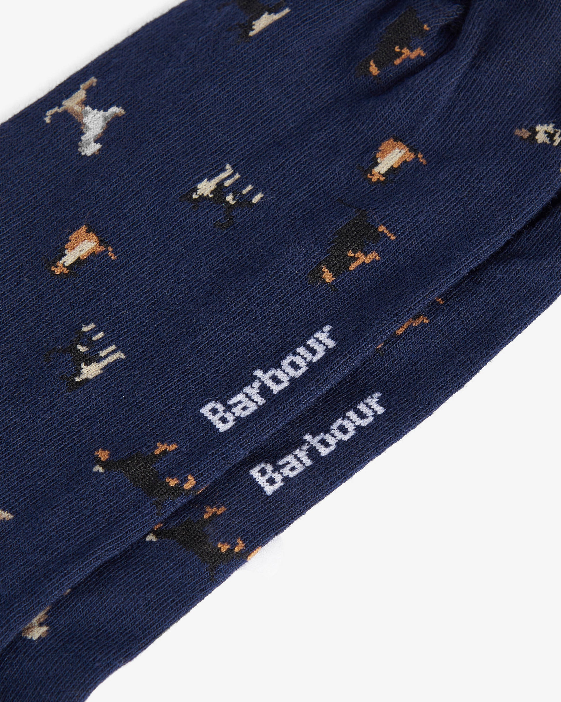 Barbour Mavin Mens Socks - Mid Blue/Dog | CHO | Designer Mens Socks
