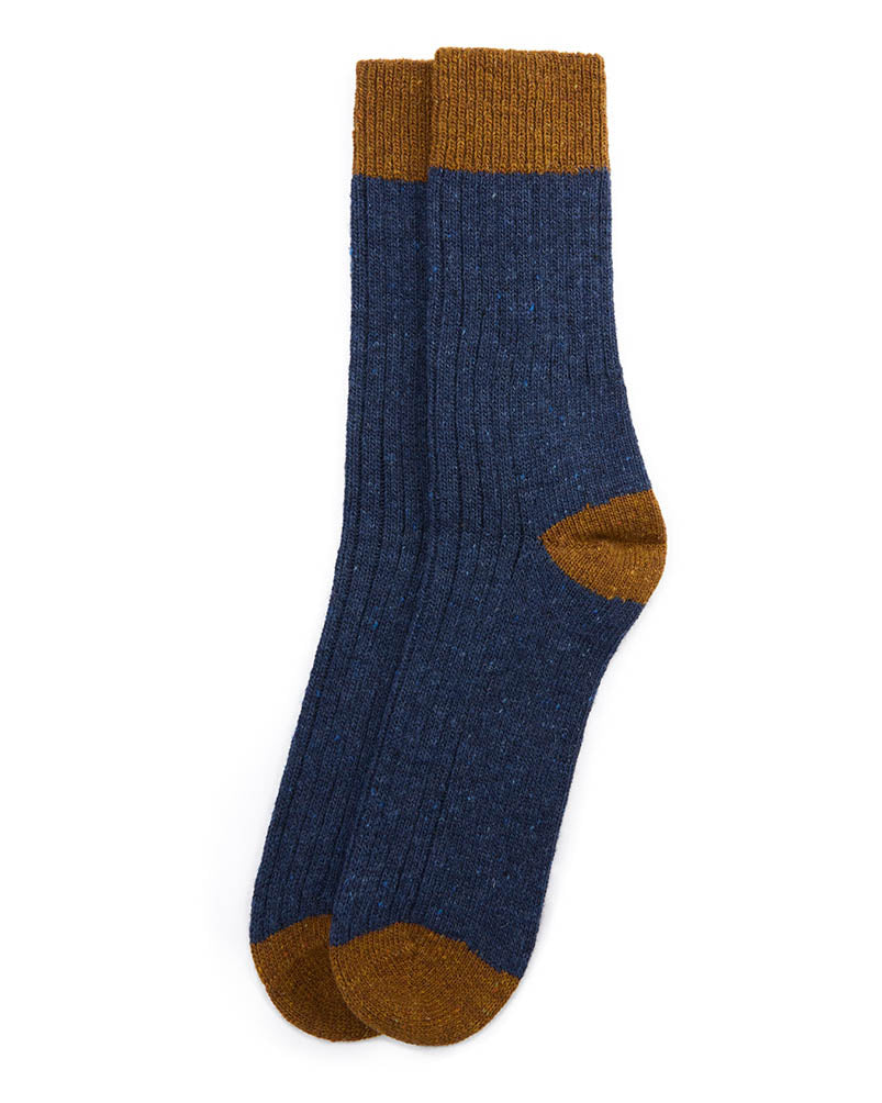 Barbour Houghton Mens Socks - Navy/Bronze