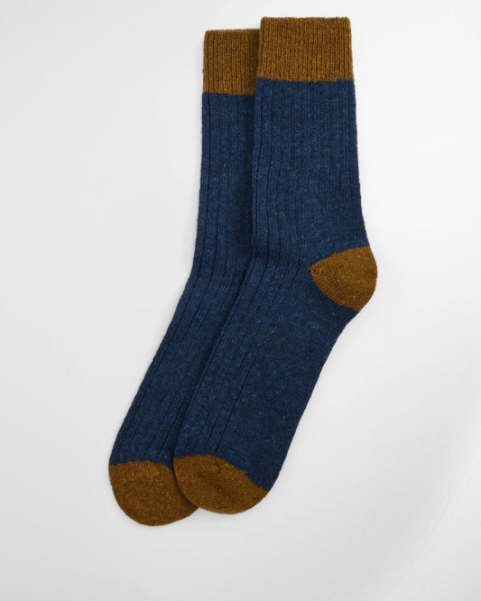 Barbour Houghton Mens Socks - Navy/Bronze | CHO | Designer Mens Underwear & Socks