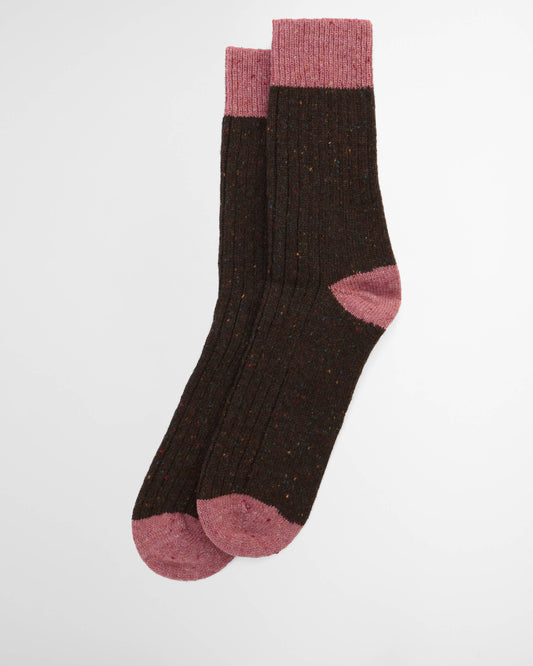 Barbour Houghton Mens Socks - Earth Pink | CHO | Designer Mens Underwear & Socks