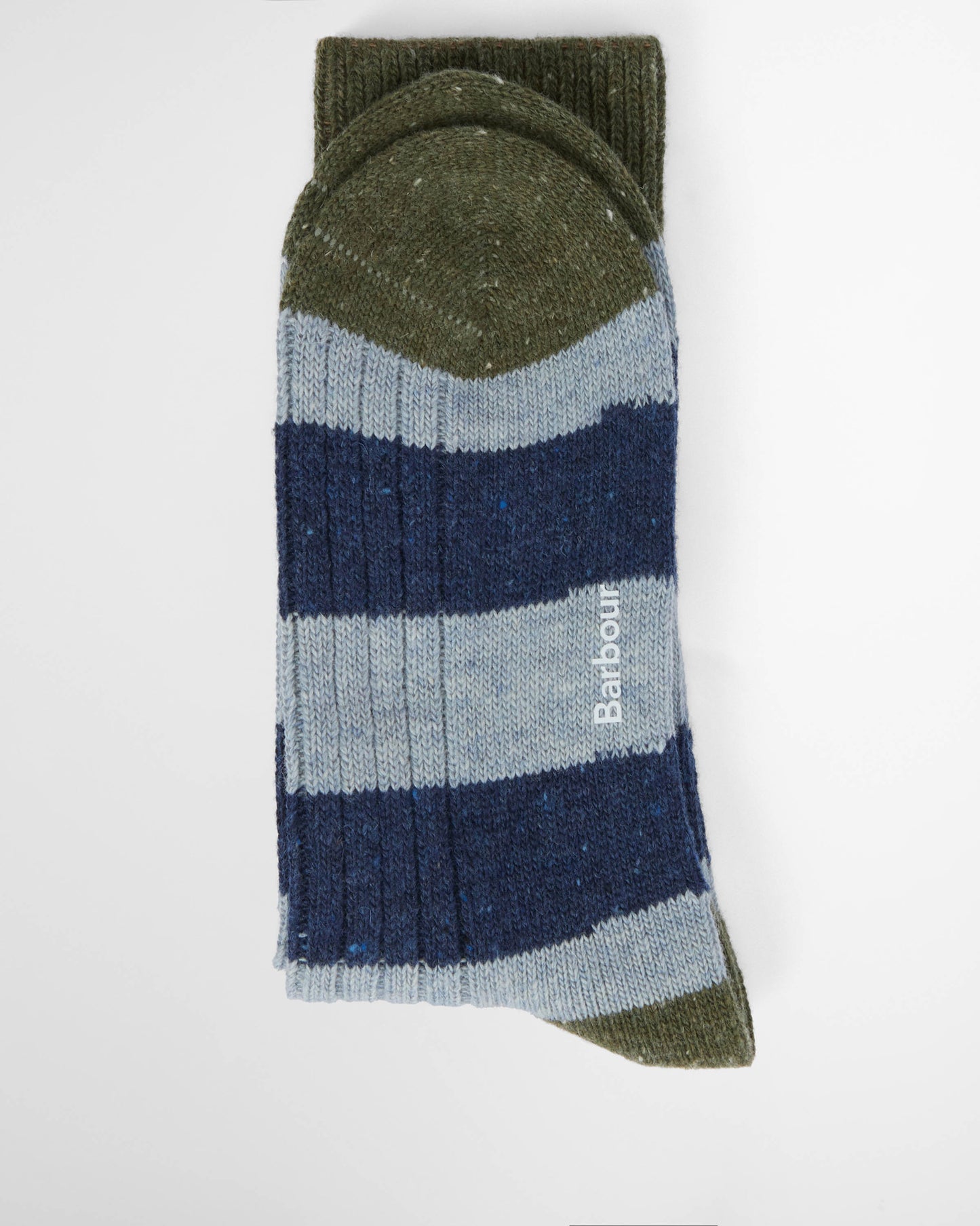 Barbour Houghton Stripe Mens Socks - Blue Stone | CHO | Designer Mens Socks