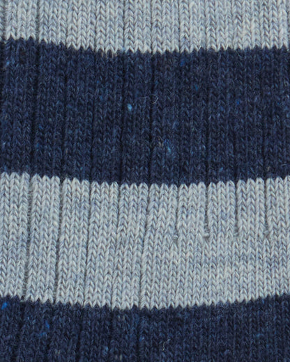 Barbour Houghton Stripe Mens Socks - Blue Stone | CHO | Designer Mens Socks
