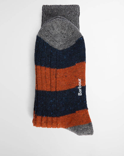 Barbour Houghton Stripe Mens Socks - Blue Stone
