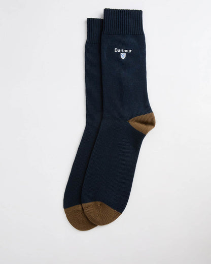 Barbour Cascade Mens Socks in Navy, front