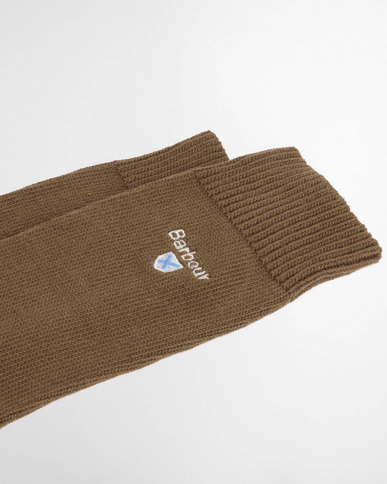 Barbour Cascade Mens Socks in Olive, detail