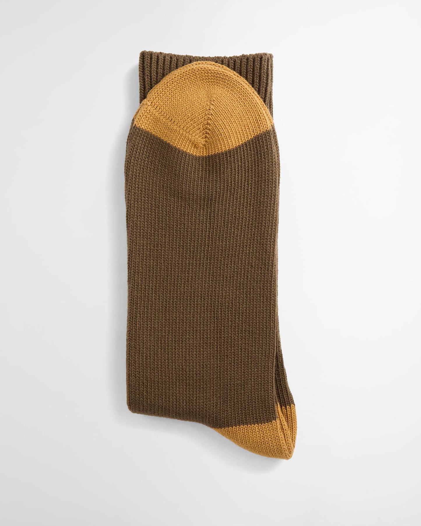 Barbour Cascade Mens Socks in Olive, folded