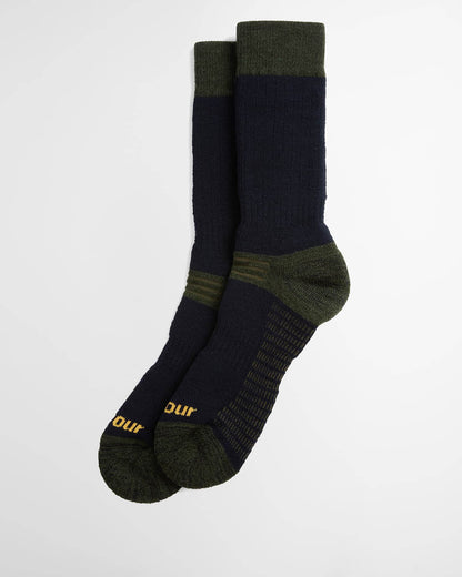 Barbour Mens Active Wellington Boot Sock in Navy, front