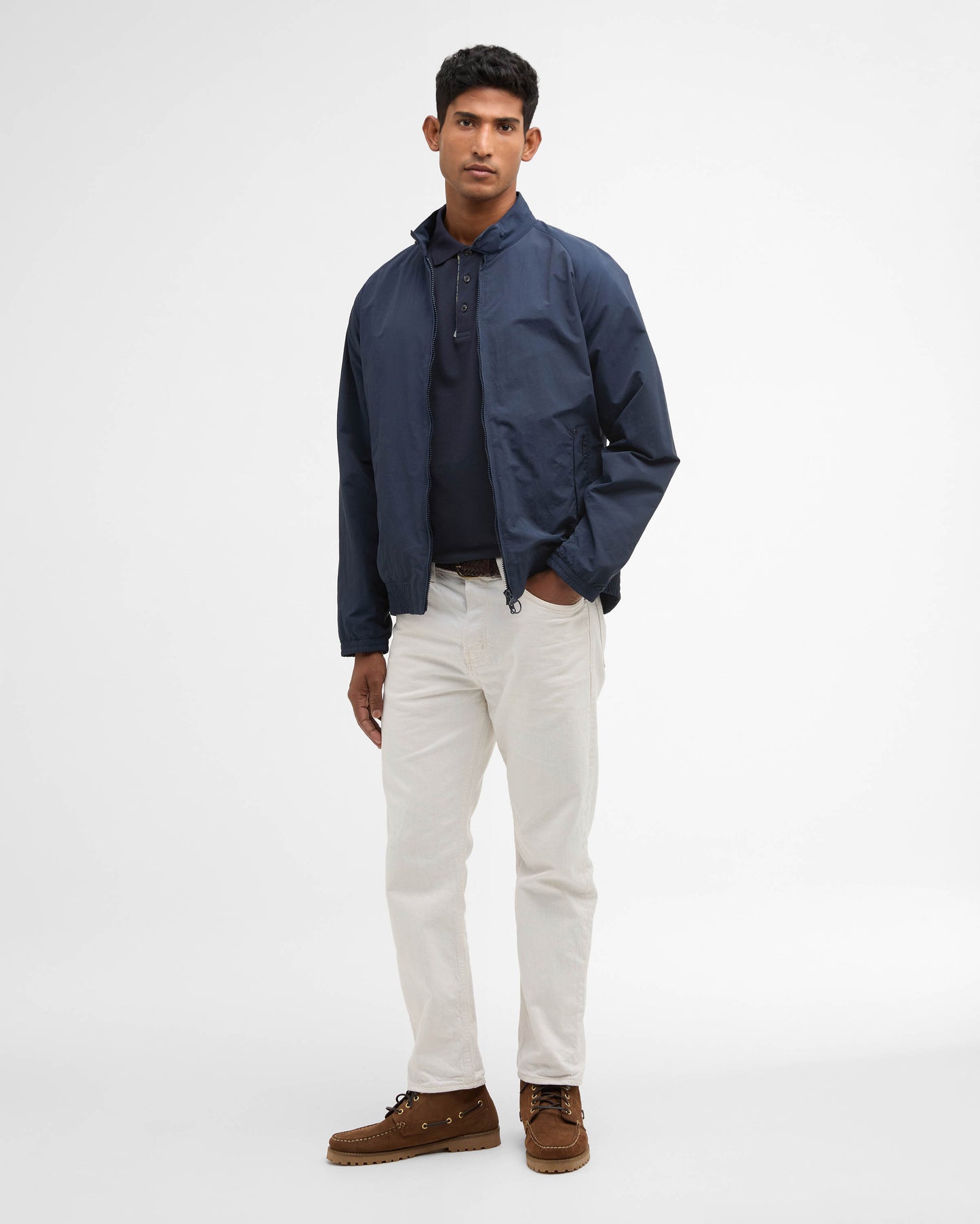 Barbour Sum Royston Mens Showerproof Jacket - Navy/Highland Loch