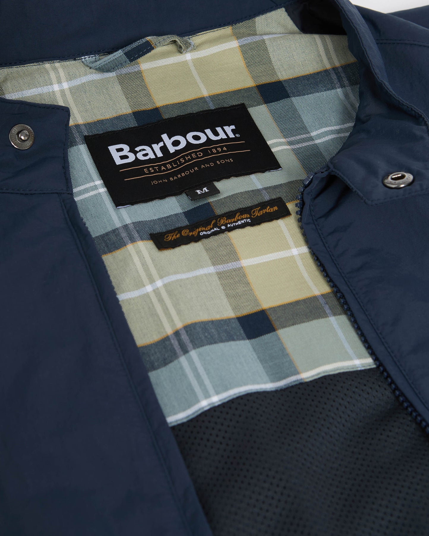 Barbour Sum Royston Mens Showerproof Jacket - Navy/Highland Loch