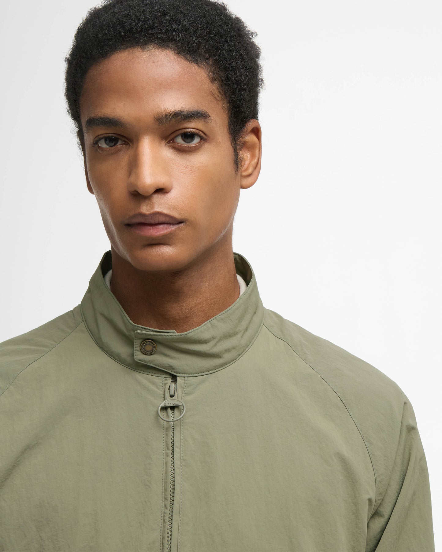 Barbour Sum Royston Mens Showerproof Jacket - Dusty Olive/Highland Loch