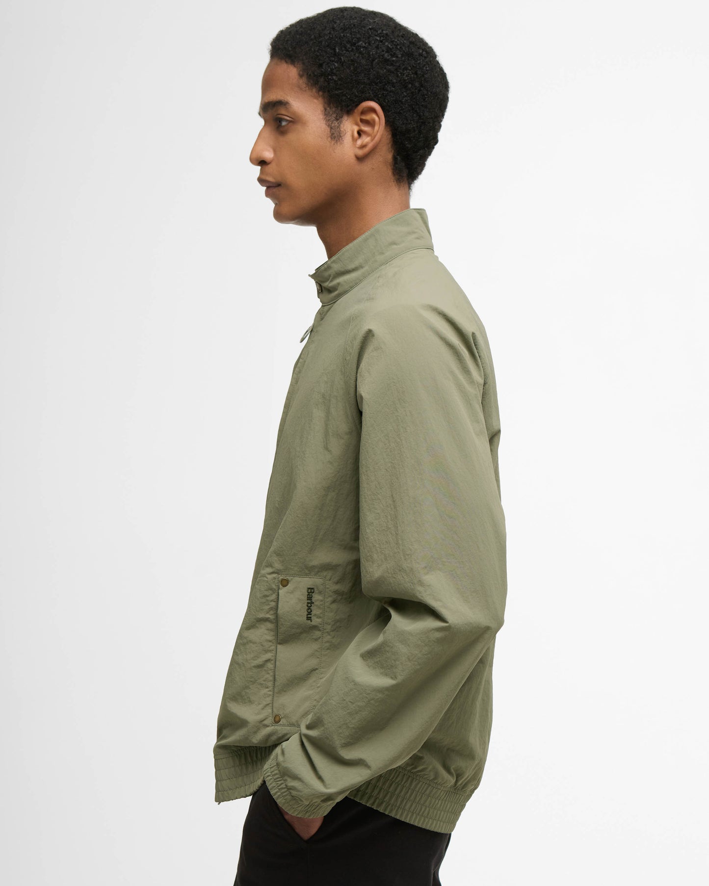 Barbour Sum Royston Mens Showerproof Jacket - Dusty Olive/Highland Loch