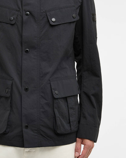 Barbour International Modern Duke Mens Showerproof Jacket - Black | CHO | Designer Mens Weatherproof Jackets