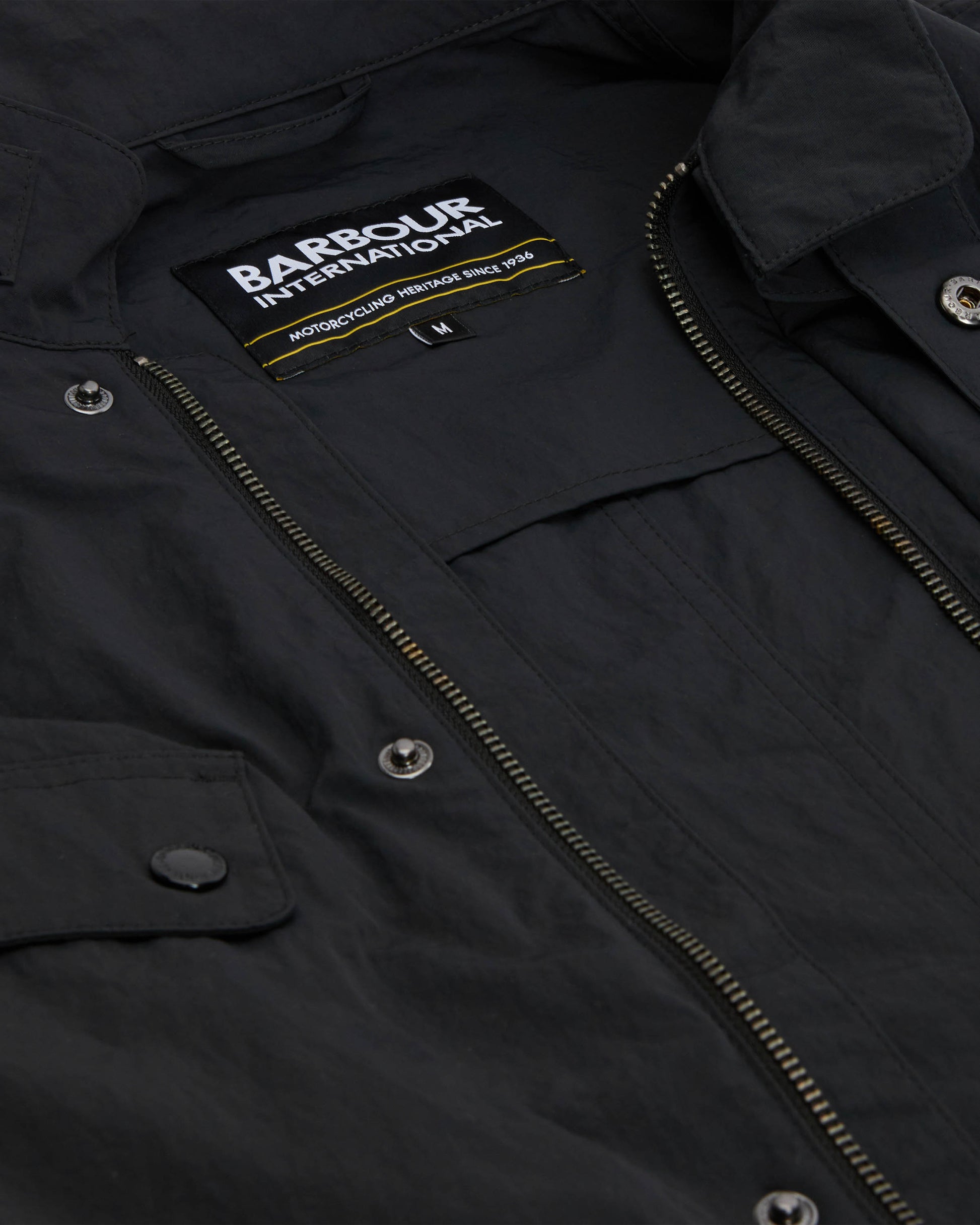 Barbour International Modern Duke Mens Showerproof Jacket - Black | CHO | Designer Mens Weatherproof Jackets
