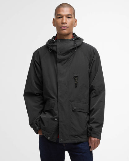 Barbour Rig Mens Showerproof Jacket - Black