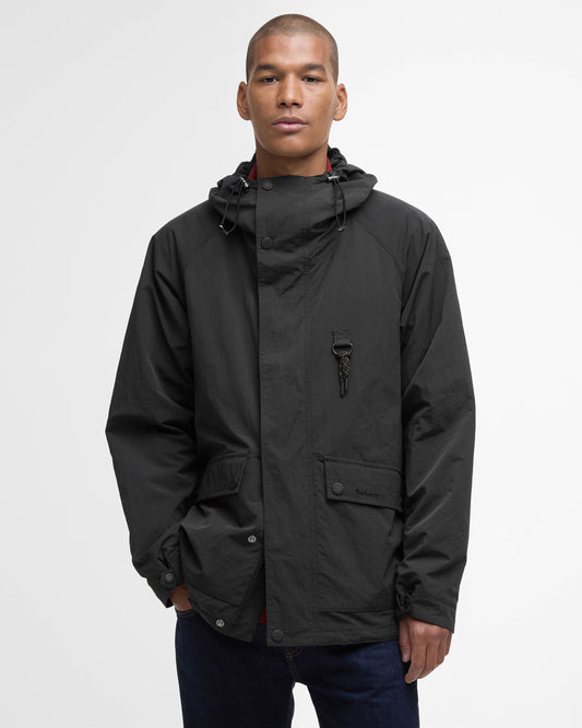 Barbour Rig Mens Showerproof Jacket - Black