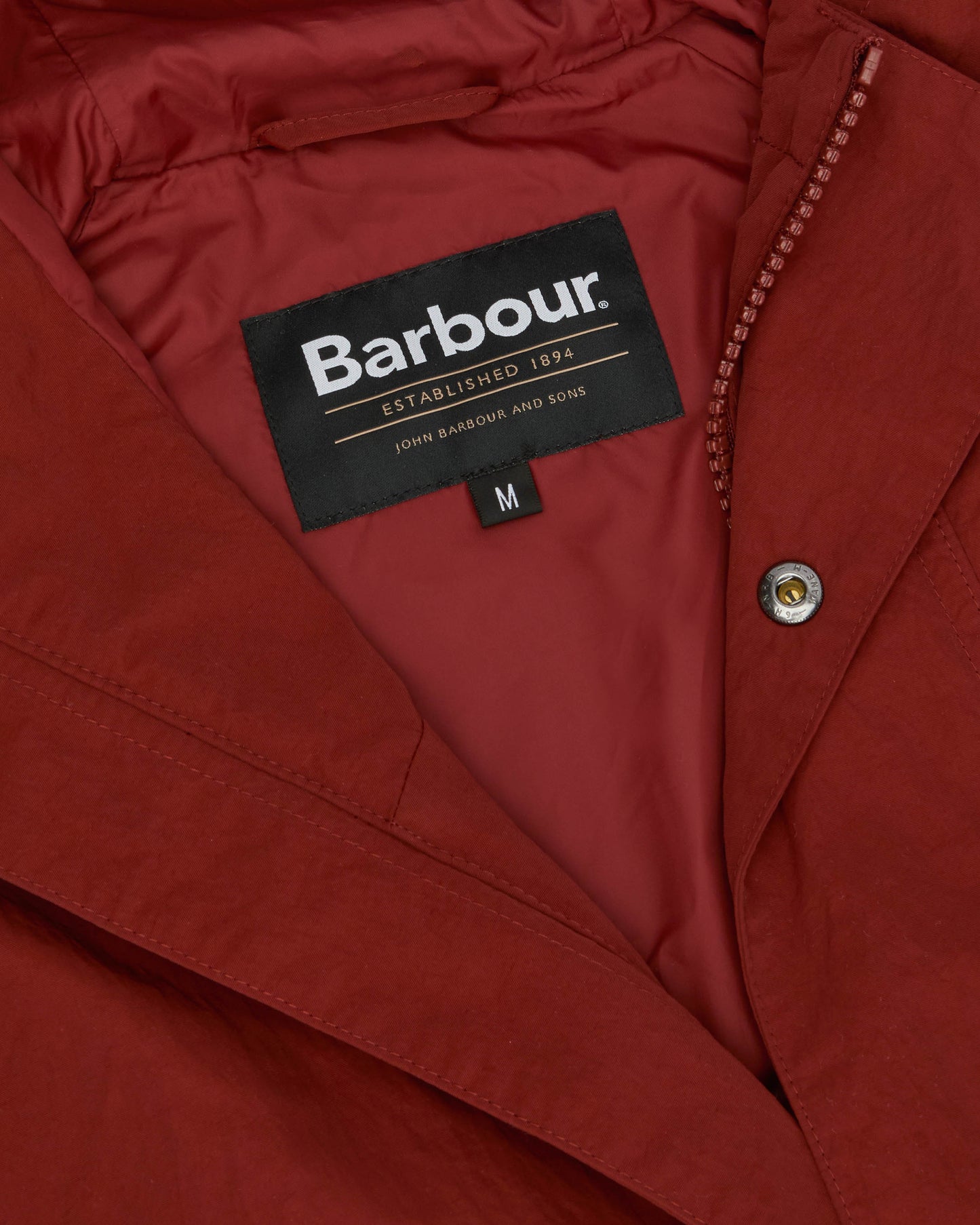 Barbour Rig Mens Showerproof Jacket - Fired Brick
