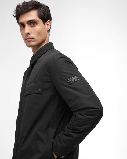Barbour International Padded Ariel Mens Shirt Jacket - Black