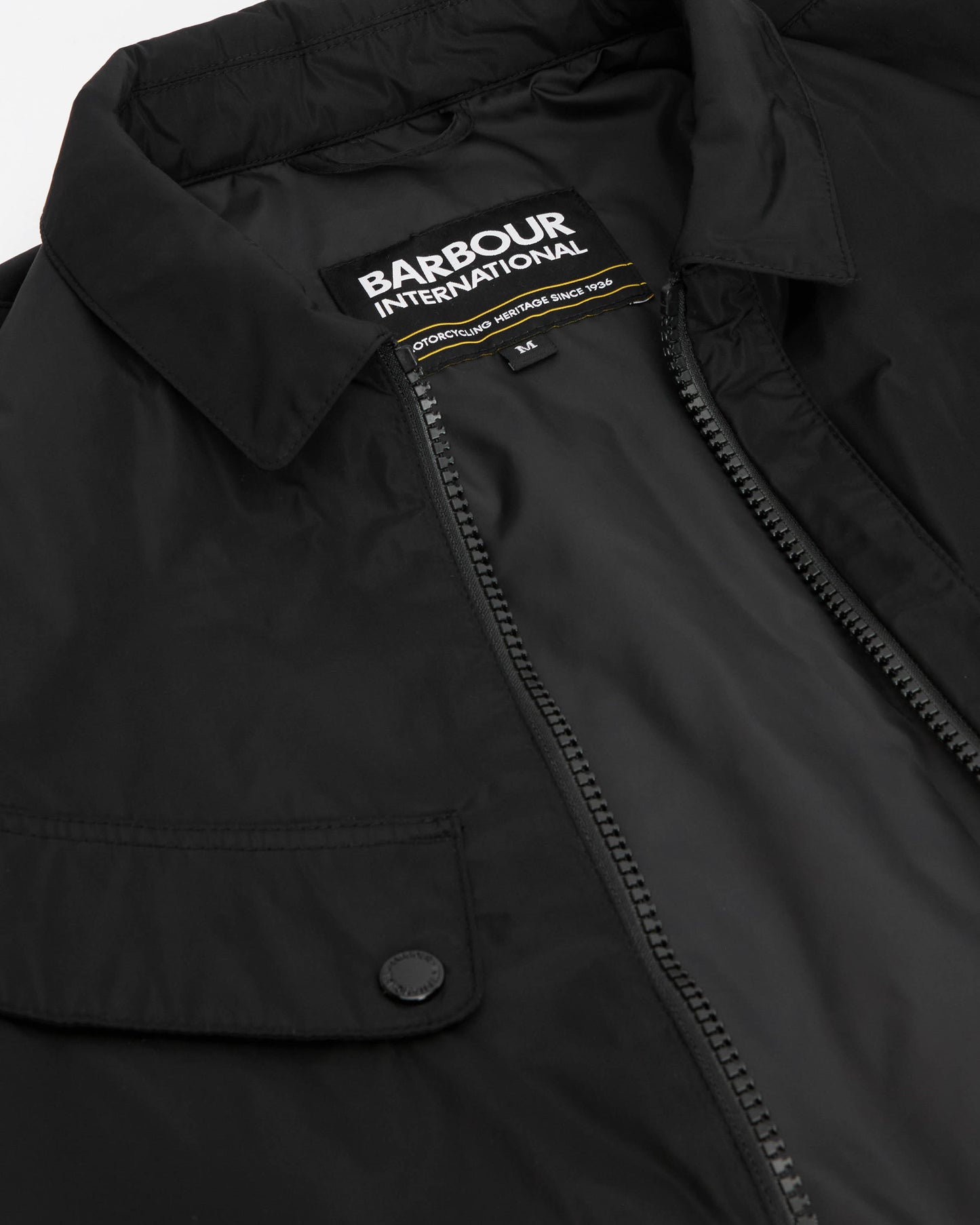 Barbour International Padded Ariel Mens Shirt Jacket - Black