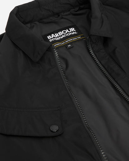 Barbour International Padded Ariel Mens Shirt Jacket - Black