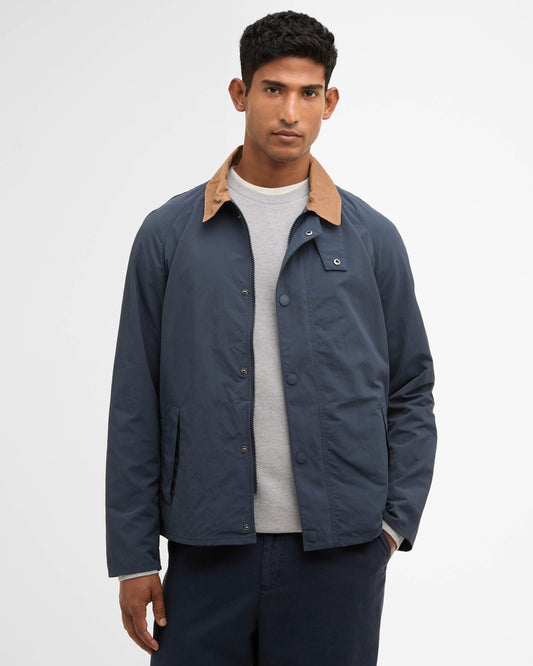 Barbour Tracker Mens Showerproof Jacket - Navy | CHO | Designer Mens Weatherproof Jackets