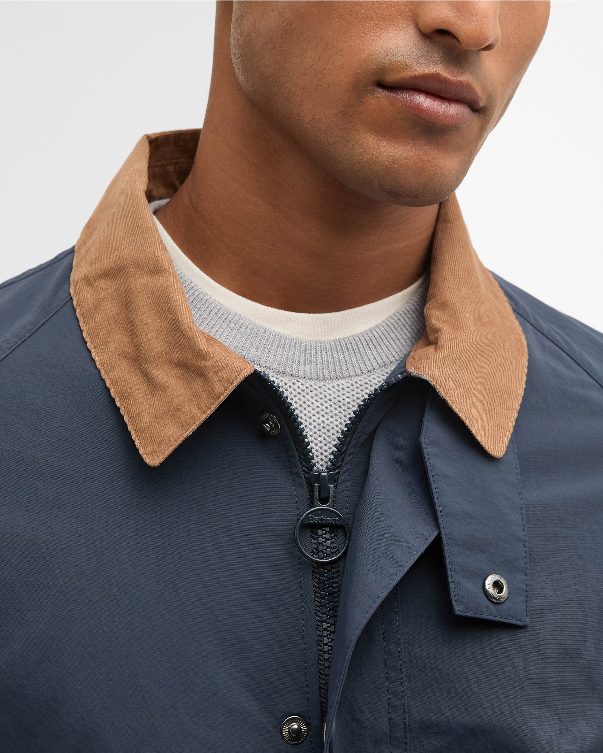 Barbour Tracker Mens Showerproof Jacket - Navy | CHO | Designer Mens Weatherproof Jackets