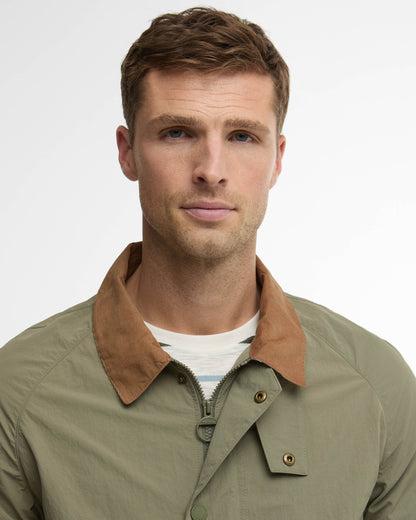 Barbour Tracker Mens Showerproof Jacket - Dusty Olive | CHO | Designer Mens Weatherproof Jackets