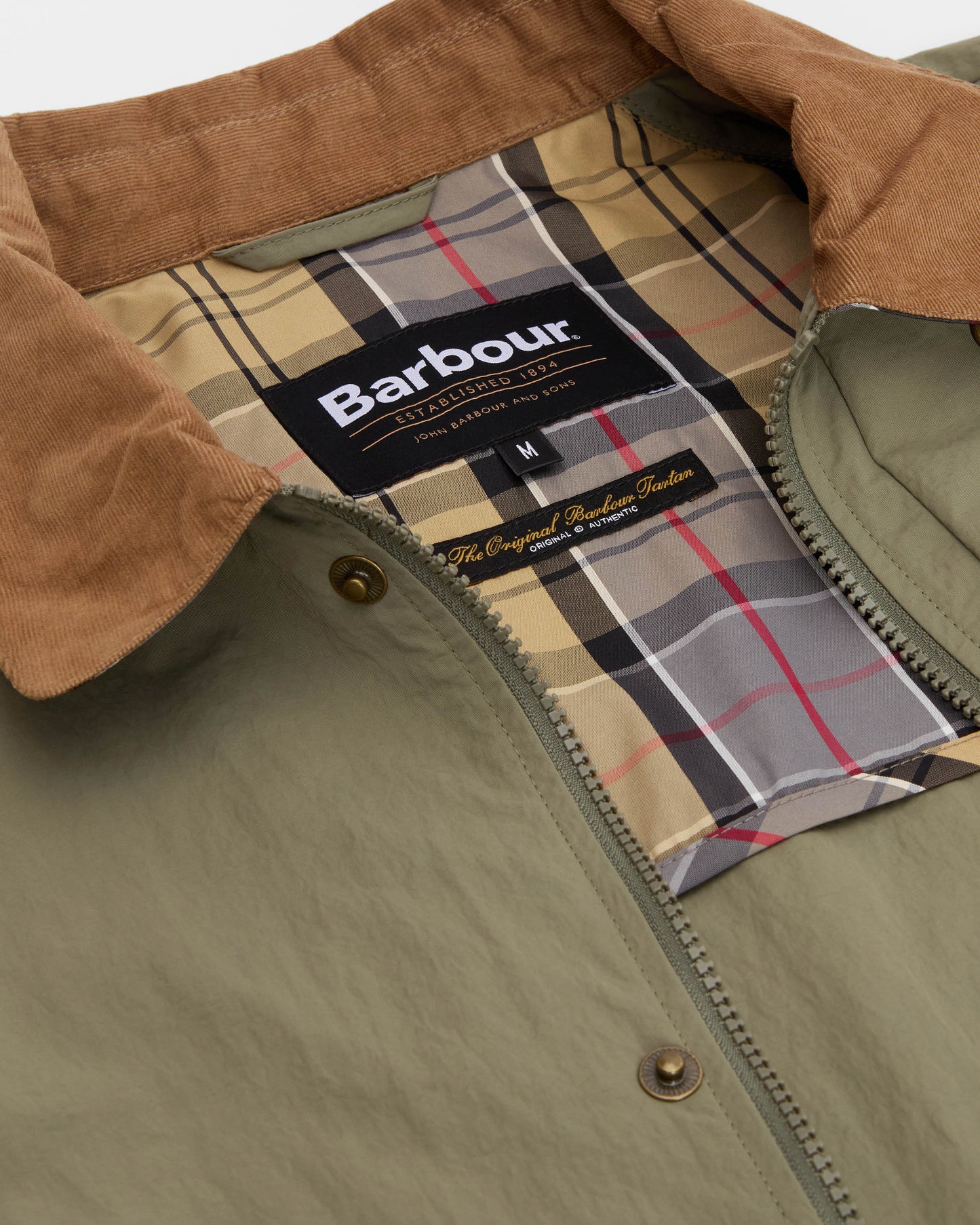 Barbour Tracker Mens Showerproof Jacket - Dusty Olive | CHO | Designer Mens Weatherproof Jackets