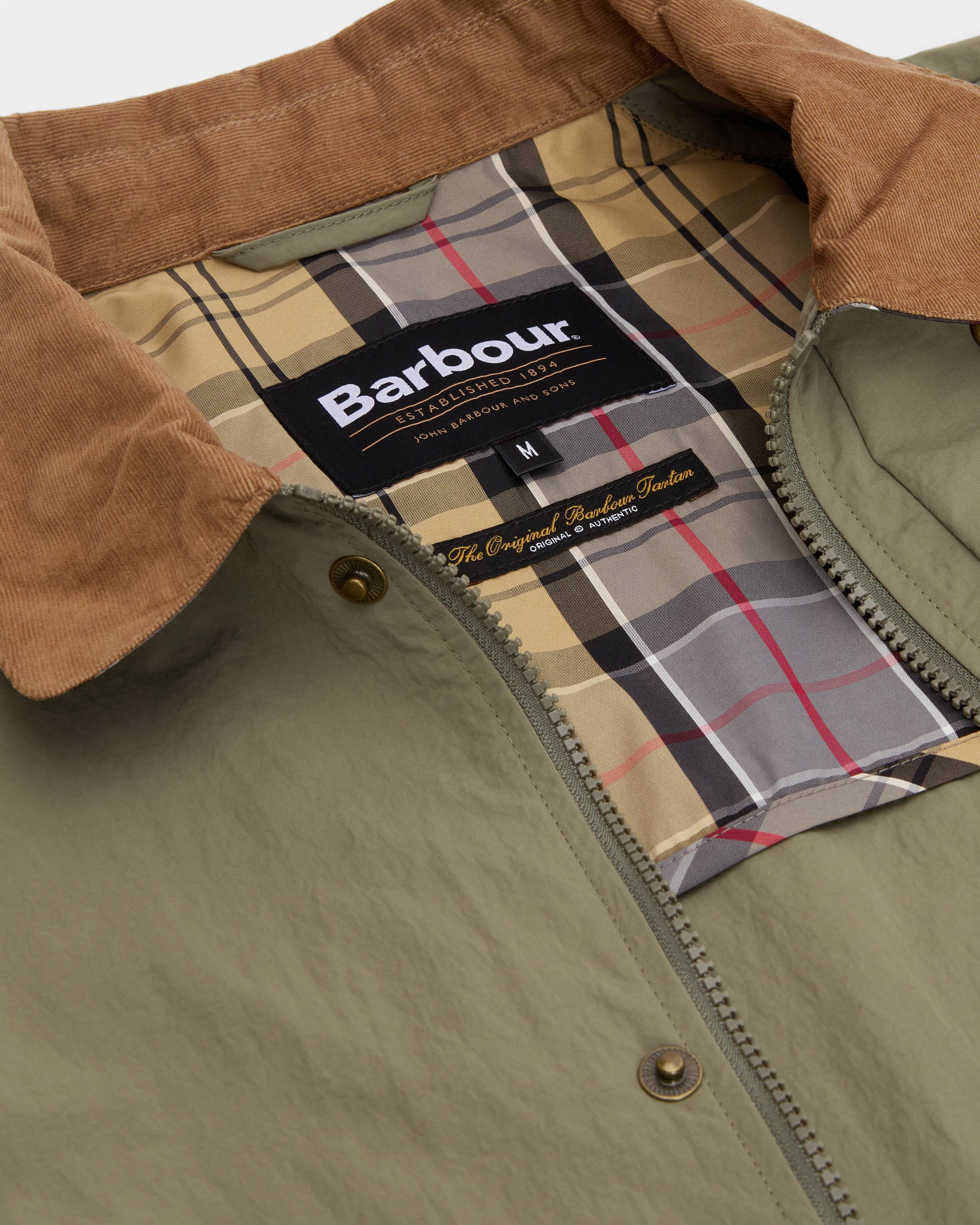 Barbour Tracker Mens Showerproof Jacket - Dusty Olive | CHO | Designer Mens Weatherproof Jackets