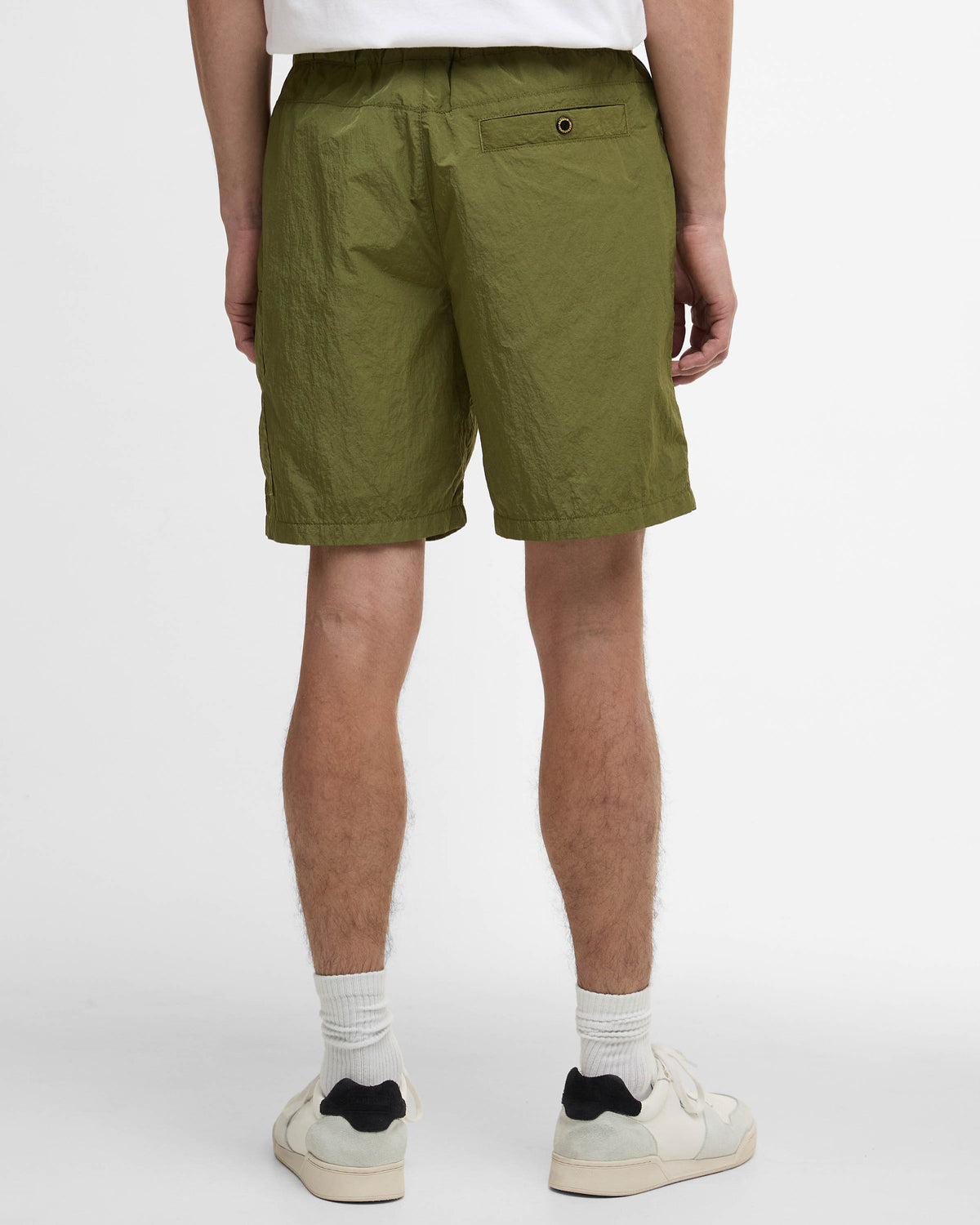 Barbour International Mens Inline Shorts - Cable Olive | CHO | Designer Mens Shorts