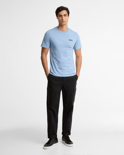 Barbour International Small Logo Mens T-Shirt - Powder Blue
