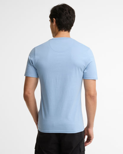 Barbour International Small Logo Mens T-Shirt - Powder Blue