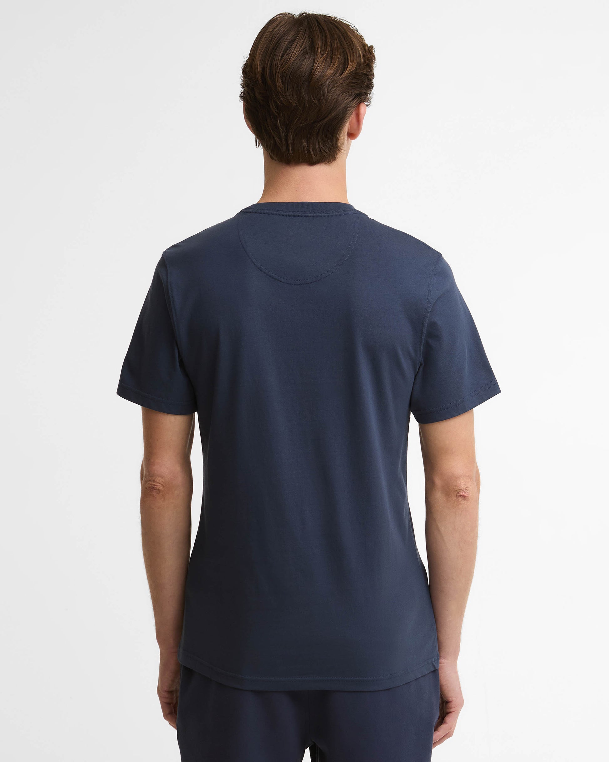 Barbour International Small Logo Mens T - Shirt - Oxford Navy | CHO | Designer Mens T - Shirts