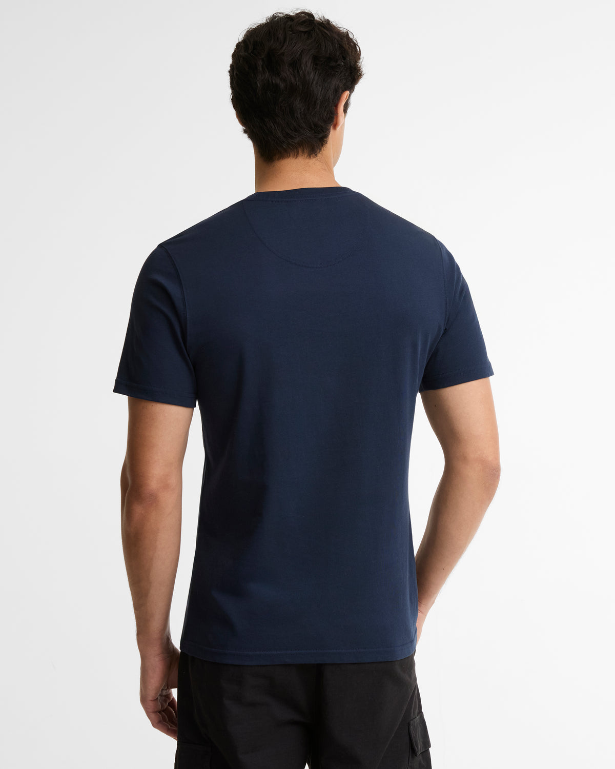 Barbour International Small Logo Mens T - Shirt - Navy Blazer | CHO | Designer Mens T - Shirts & Tops