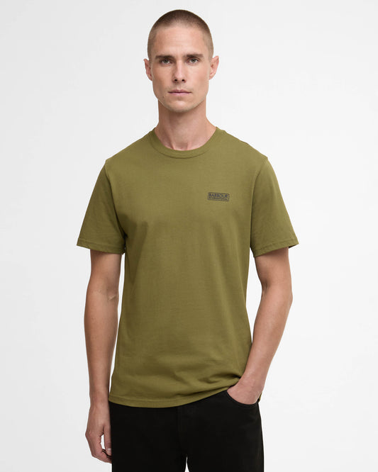 Barbour International Small Logo Mens T-Shirt - Cable Olive | CHO | Designer Mens T-Shirts & Tops