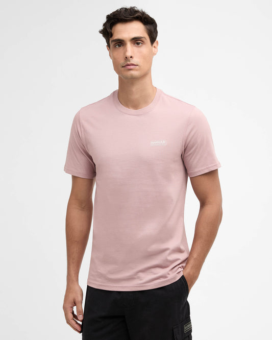 Barbour International Small Logo Mens T-Shirt - Woodrose | CHO | Designer Mens T-Shirts & Tops