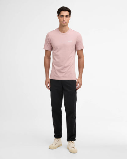 Barbour International Small Logo Mens T-Shirt - Woodrose | CHO | Designer Mens T-Shirts & Tops