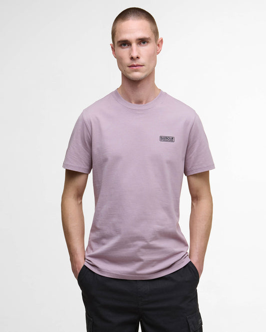 Barbour International Small Logo Mens T-Shirt - Elderberry