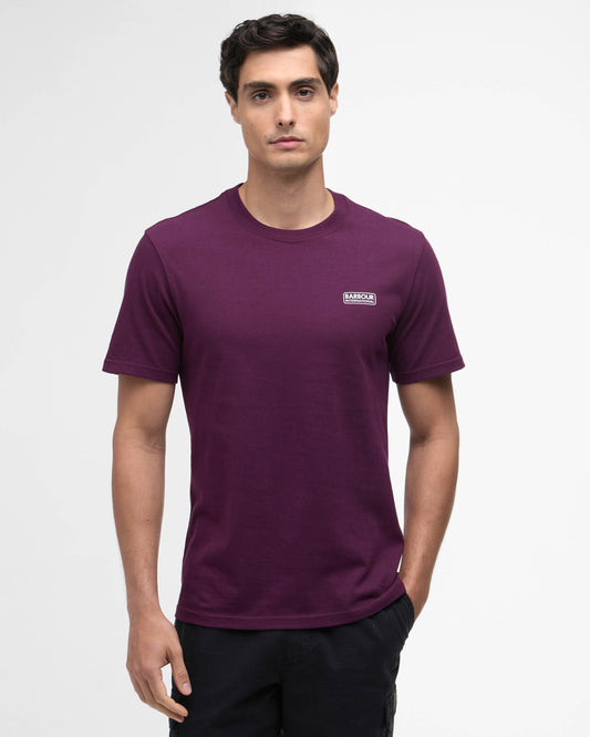 Barbour International Small Logo Mens T-Shirt - Potent Merlot
