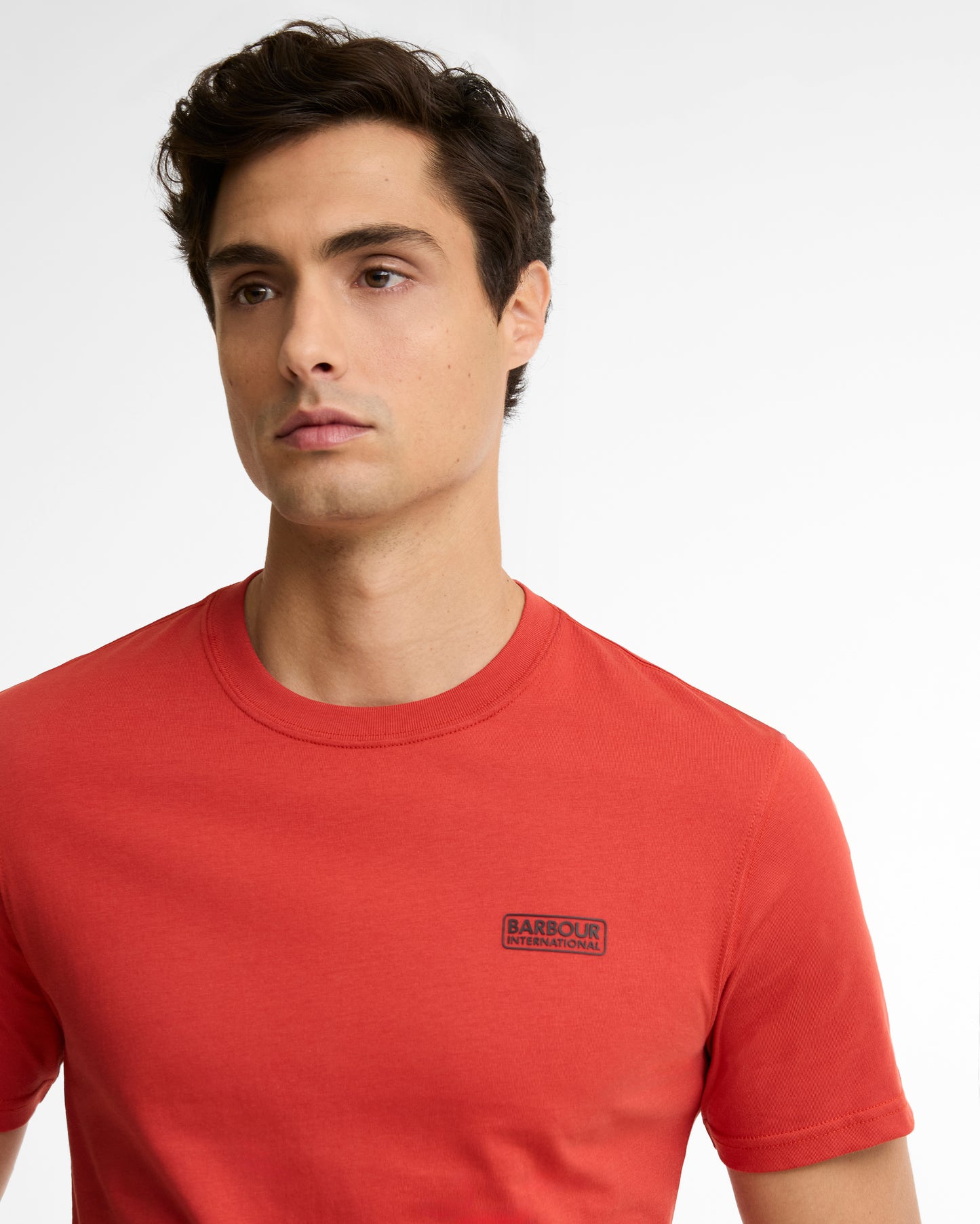 Barbour International Small Logo Mens T-Shirt - Fire Whirl