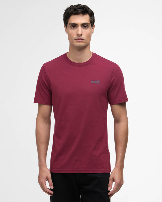 Barbour International Small Logo Mens T-Shirt - Antique Red