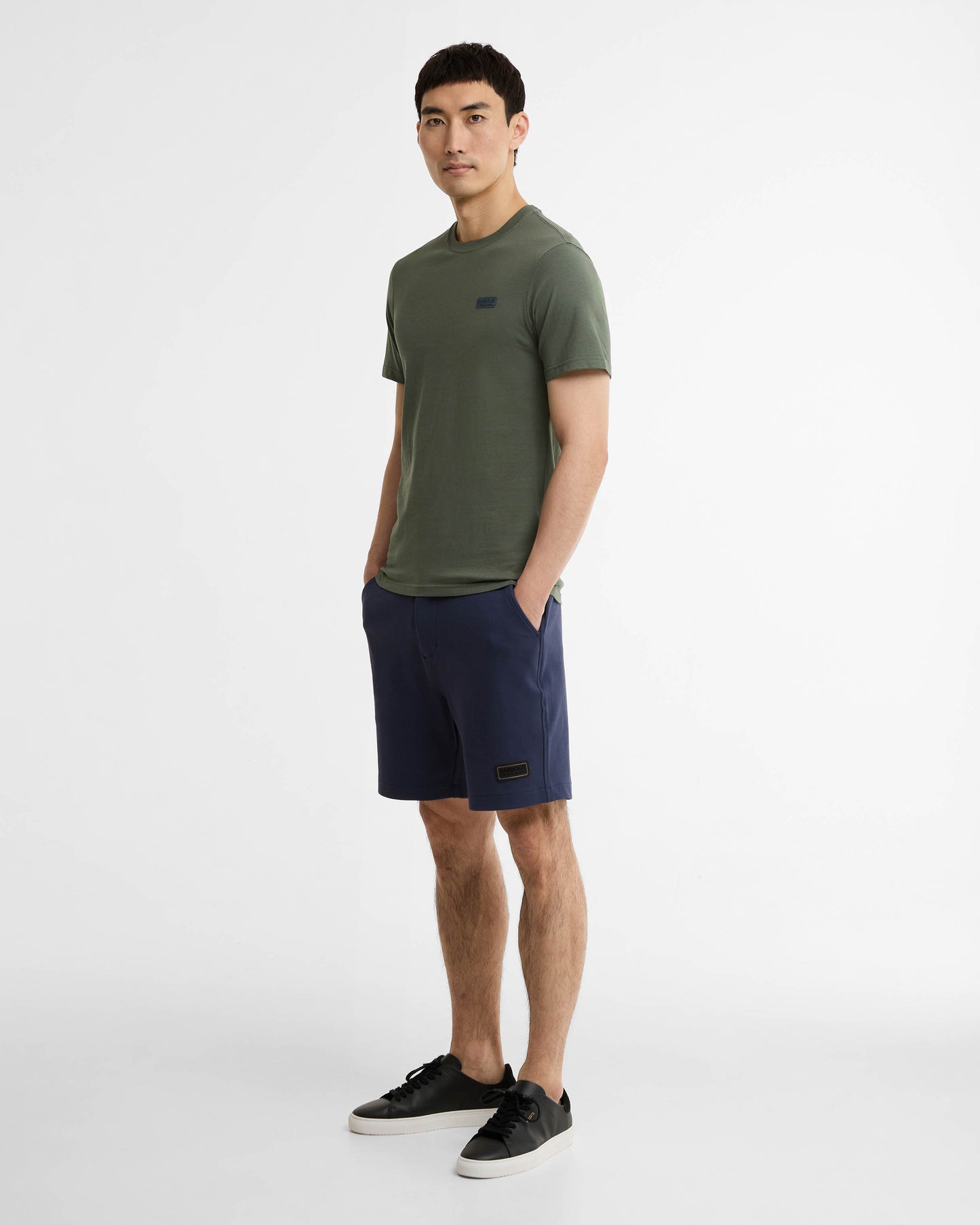 Barbour International Small Logo Mens T - Shirt - Thyme | CHO | Designer Mens T - Shirts