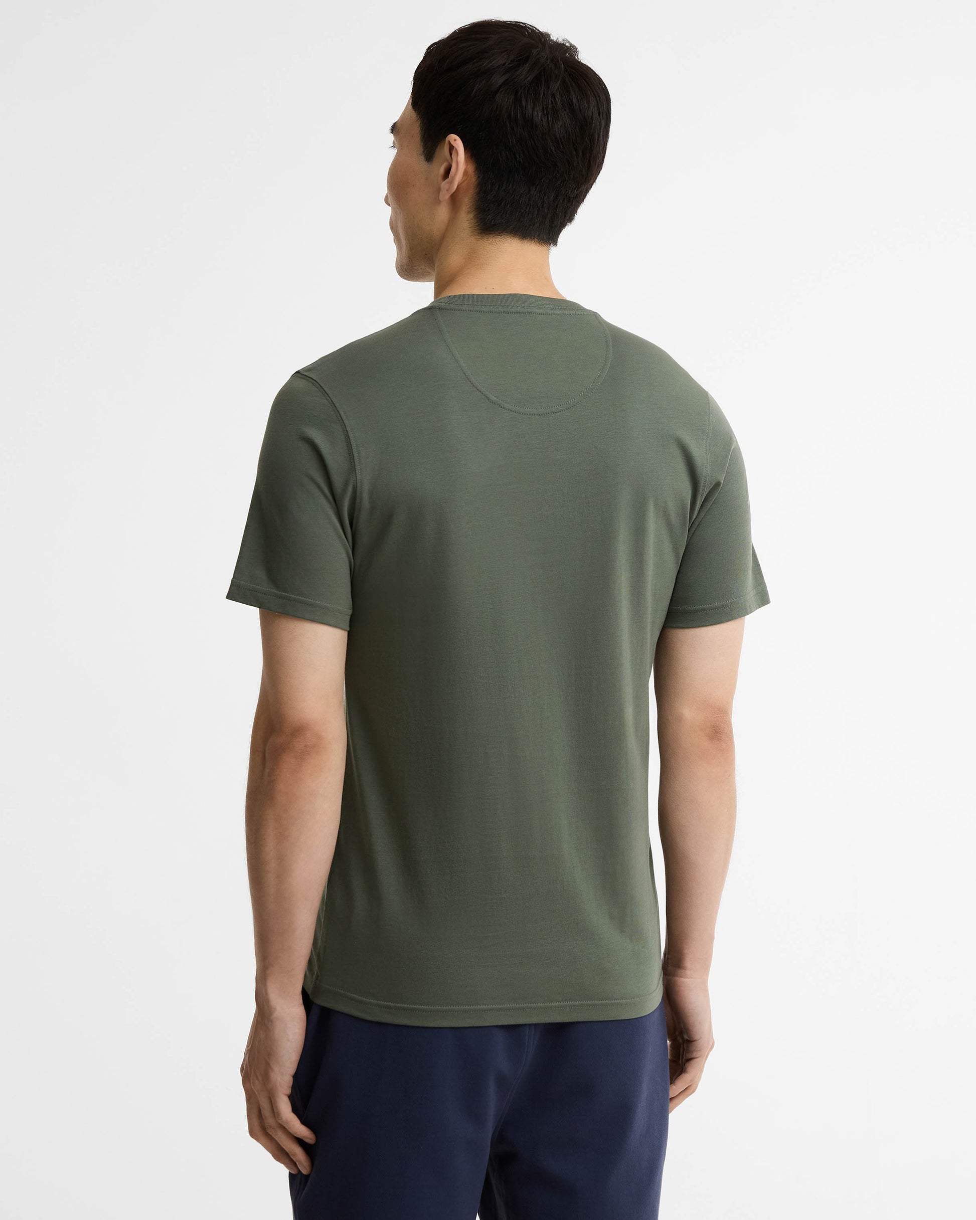 Barbour International Small Logo Mens T - Shirt - Thyme | CHO | Designer Mens T - Shirts